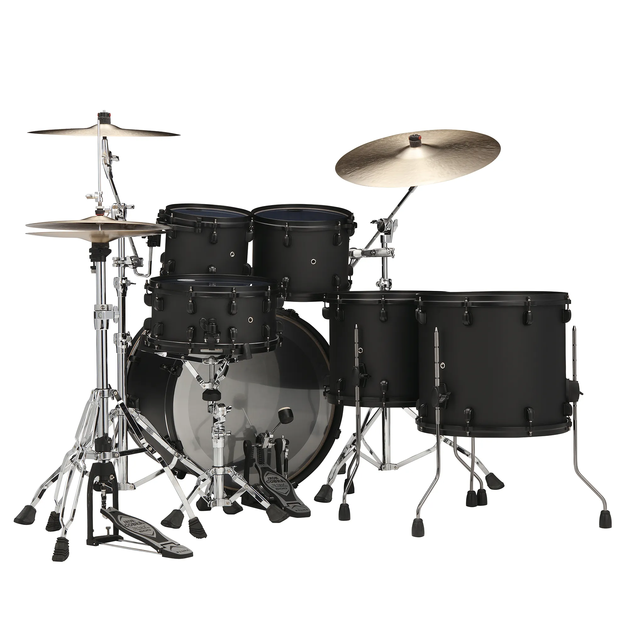 Tama Starclassic Performer Limited Ed. Blacked Out Black - 5 FÛts - Fat Black - Akustik Schlagzeug Rock - Variation 1