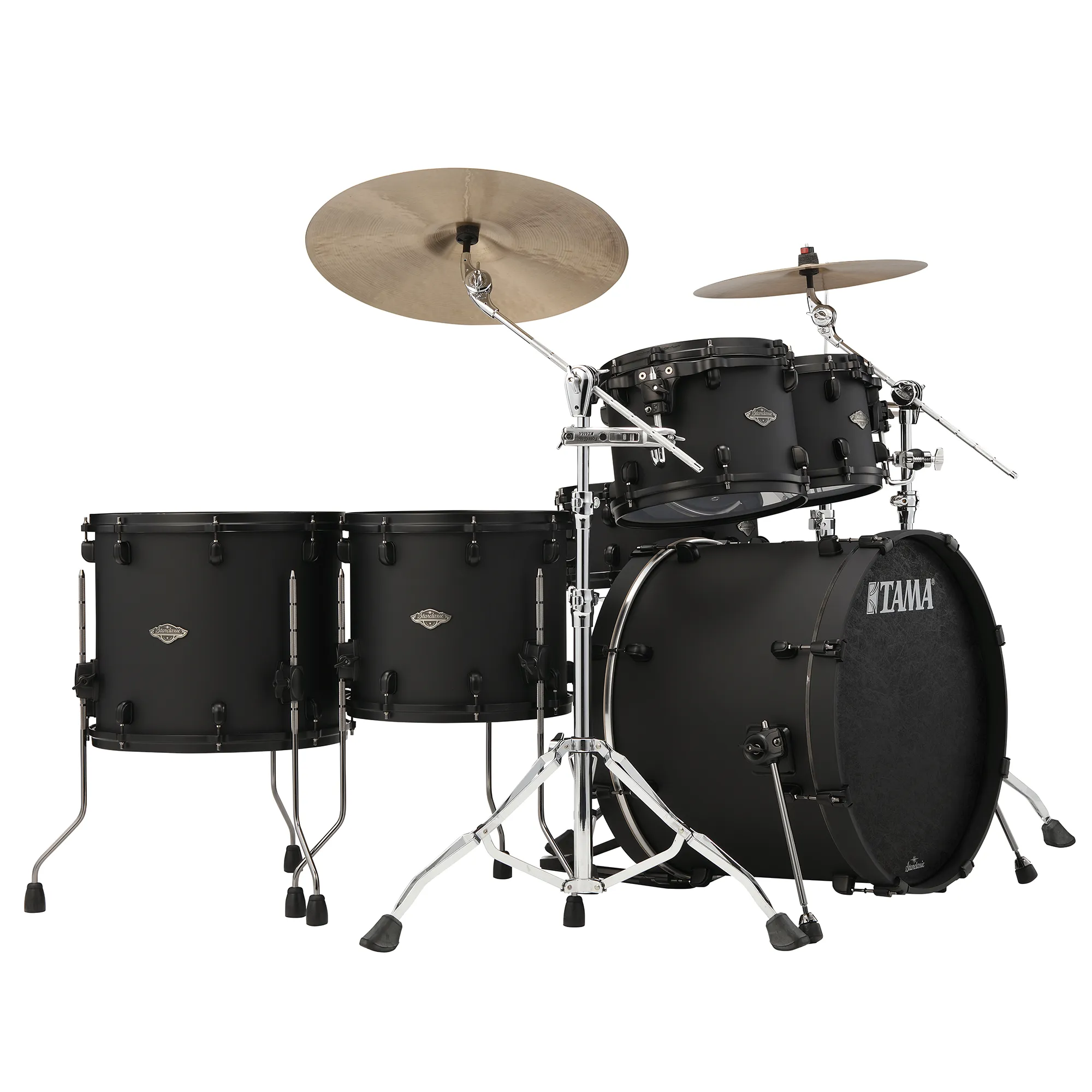 Tama Starclassic Performer Limited Ed. Blacked Out Black - 5 FÛts - Fat Black - Akustik Schlagzeug Rock - Variation 2