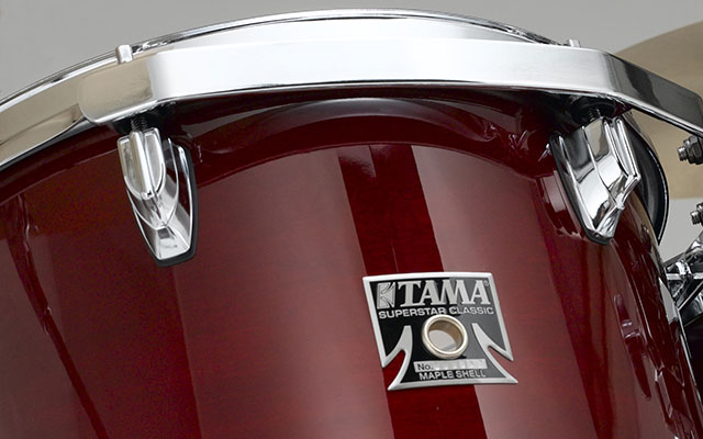 Tama Superstar Cl 5 Futs Shell Kit - 5 FÛts - Dark Red Sparkle - Standard Akustik Schlagzeug - Variation 3