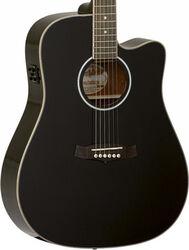 Folk-gitarre Tanglewood TW28 SLBK CE Evolution V - Black