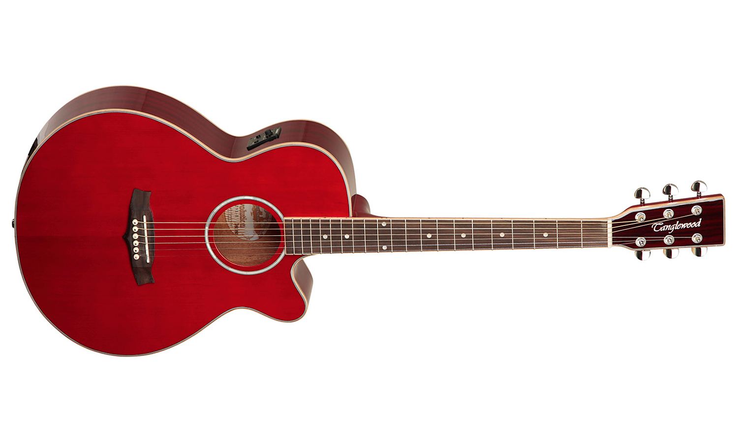 Tanglewood Tsf Ce R Evolution Iv Super Folk Cw Cedre Acajou Rw - Red - Elektroakustische Gitarre - Variation 1