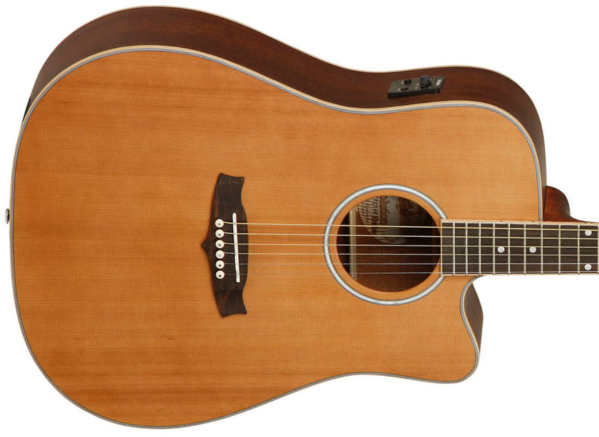 Tanglewood Tw28 Csn Ce Evolution V Dreadnought Cw Cedre Acajou - Natural Satin - Elektroakustische Gitarre - Variation 2