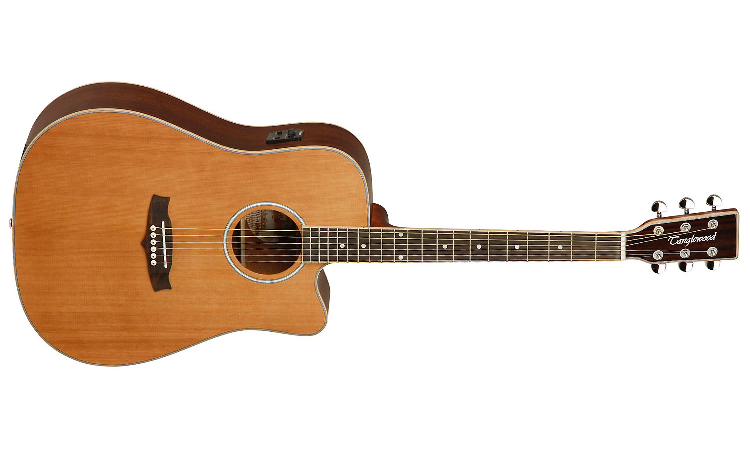 Tanglewood Tw28 Csn Ce Evolution V Dreadnought Cw Cedre Acajou - Natural Satin - Elektroakustische Gitarre - Variation 1