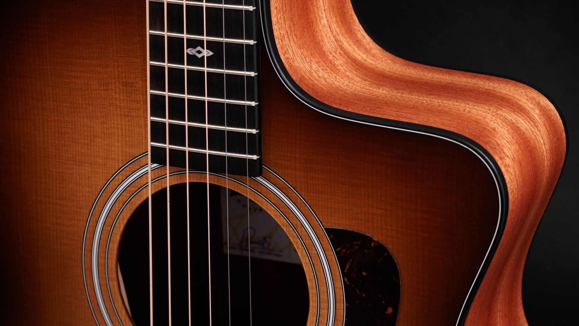 Taylor 114ce Seb Sunset Blvd Grand Auditorium Cw Epicea Sapele Eb Es2 - Shaded Edgeburst Top - Folk-Gitarre - Variation 2