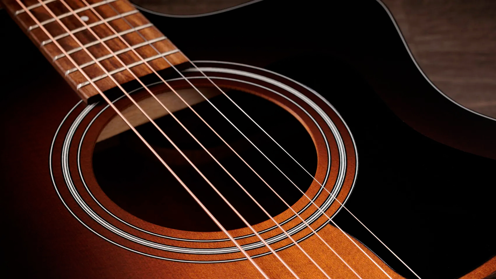 Taylor 114ce Special Edition Grand Auditorium Cw Epicea Sapele Euc Es2 - Dark Tobacco Edgeburst Top - Folk-Gitarre - Variation 3