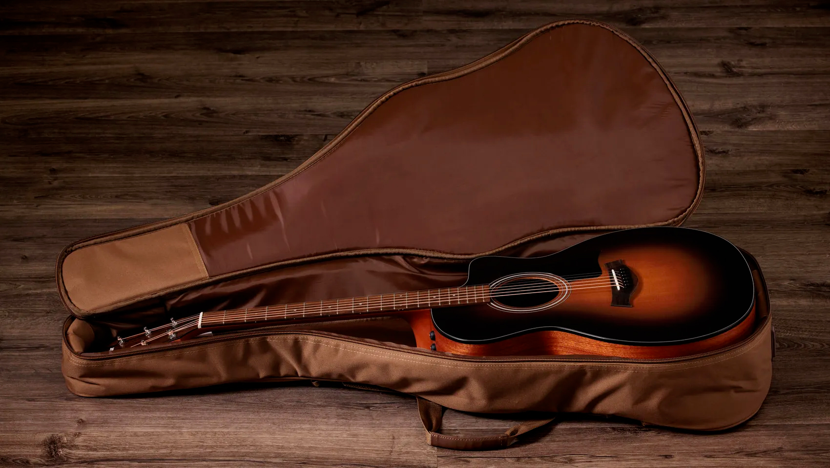 Taylor 114ce Special Edition Grand Auditorium Cw Epicea Sapele Euc Es2 - Dark Tobacco Edgeburst Top - Folk-Gitarre - Variation 7