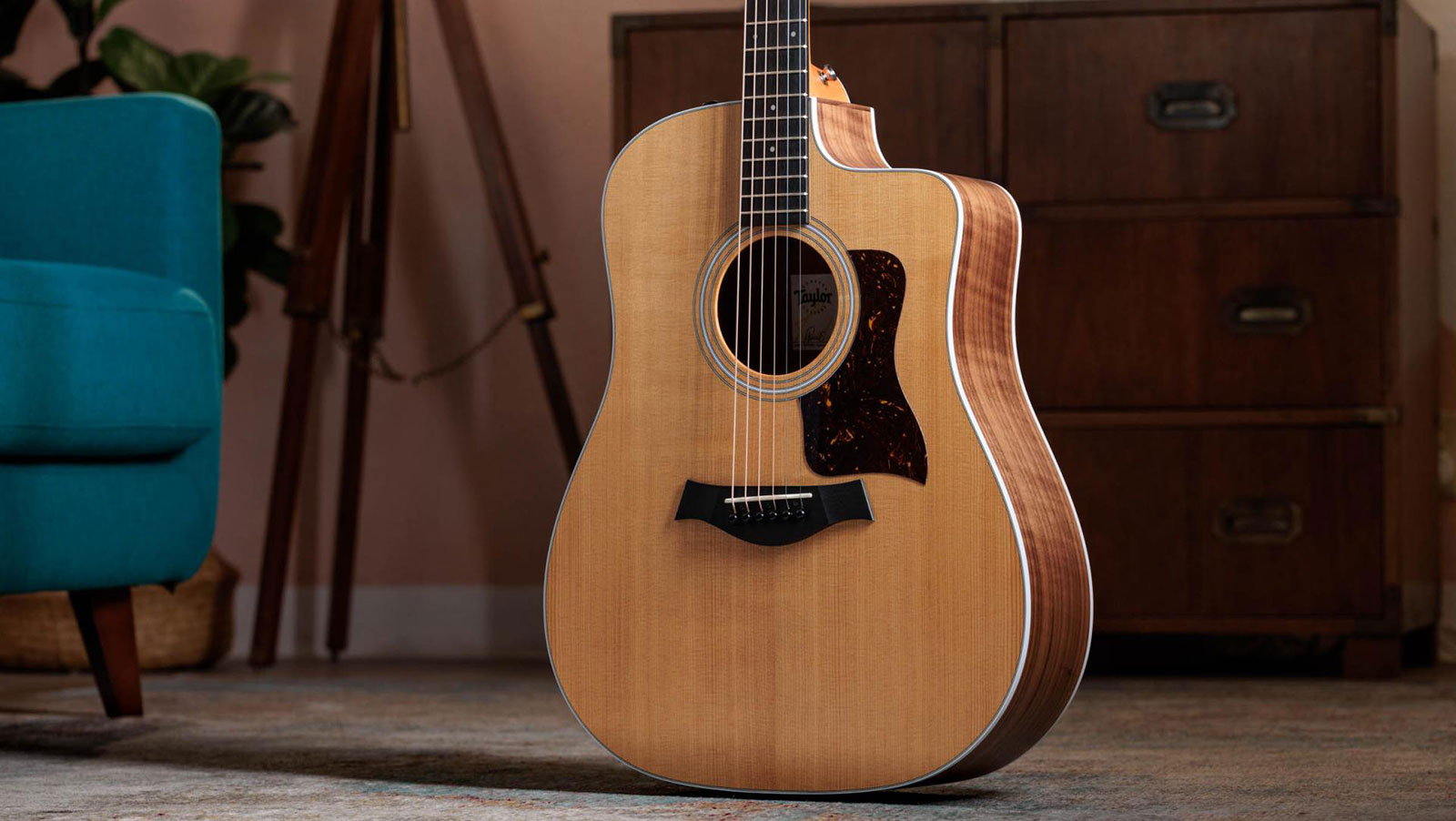 Taylor 210ce 2024 Dreadnought Cw Epicea Noyer Eb Es2 - Natural - Elektroakustische Gitarre - Variation 2