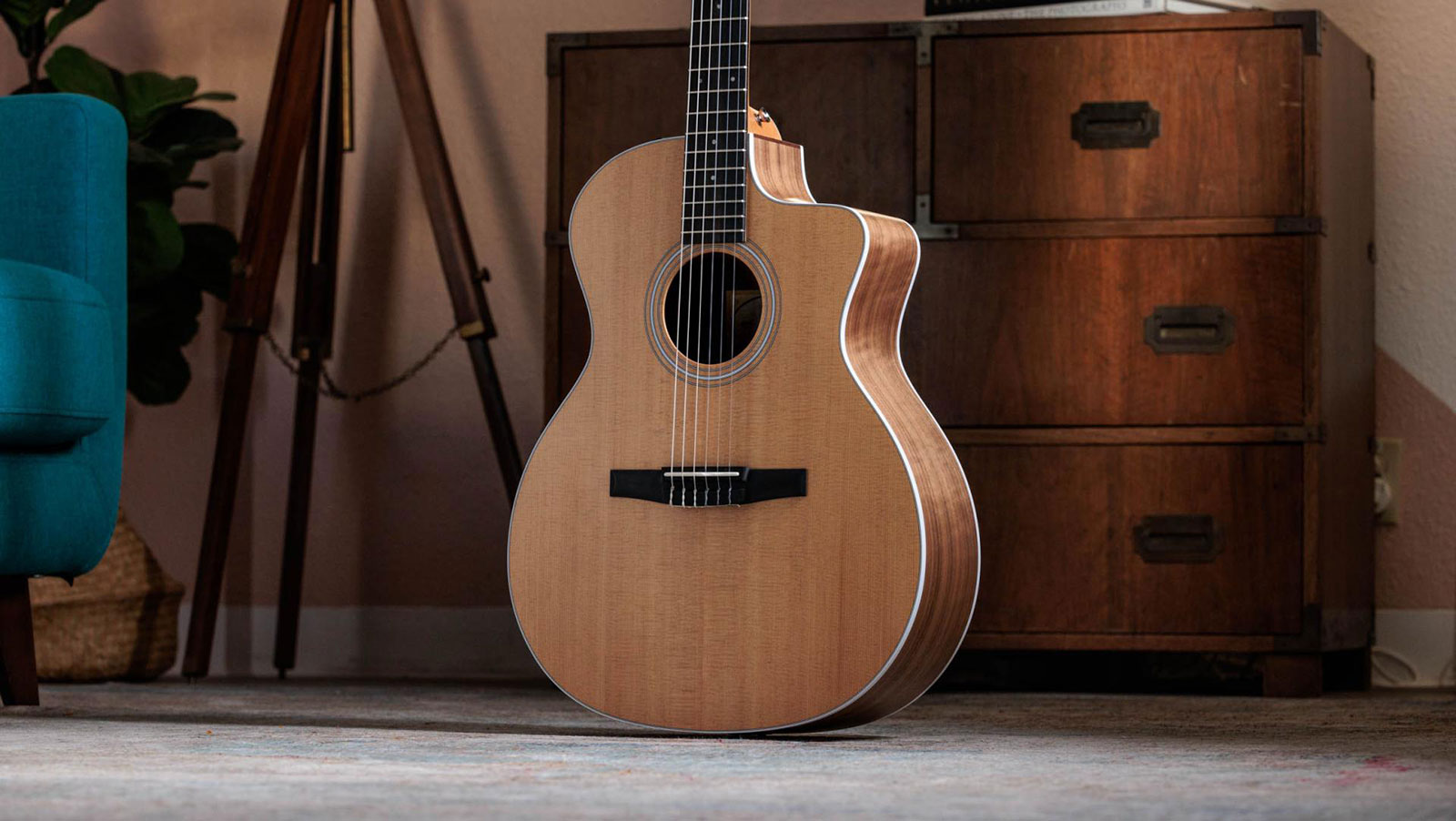 Taylor 214ce-n 2024 Grand Auditorium Cw Epicea Noyer Eb Esn - Natural - Konzertgitarren 4/4 - Variation 2