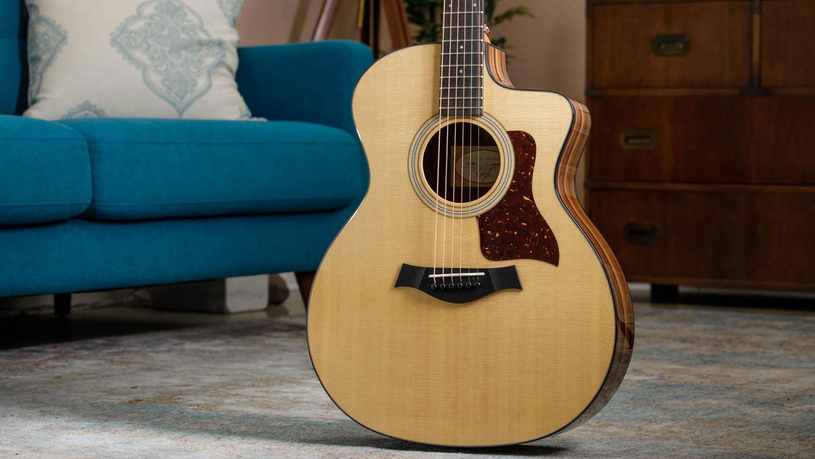 Taylor 214ce Plus Lh Grand Auditorium Cw Gaucher Epicea Palissandre Eb Es2 - Natural - Folk-Gitarre - Variation 2