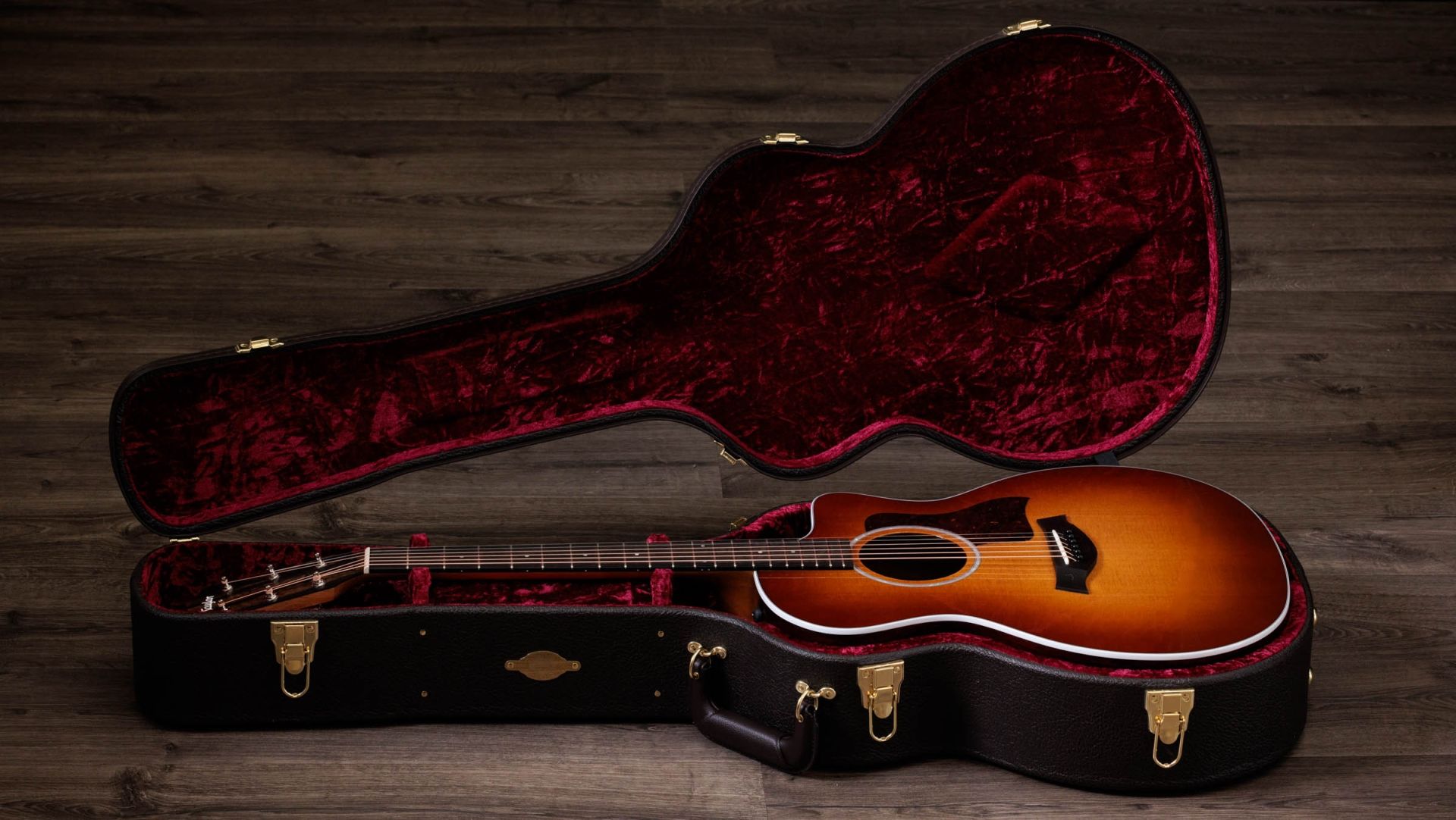 Taylor 214ce Plus Special Edition Grand Auditorium Cw Epicea African Ziricote Eb Es2 - Shaded Edge Burst - Folk-Gitarre - Variation 7