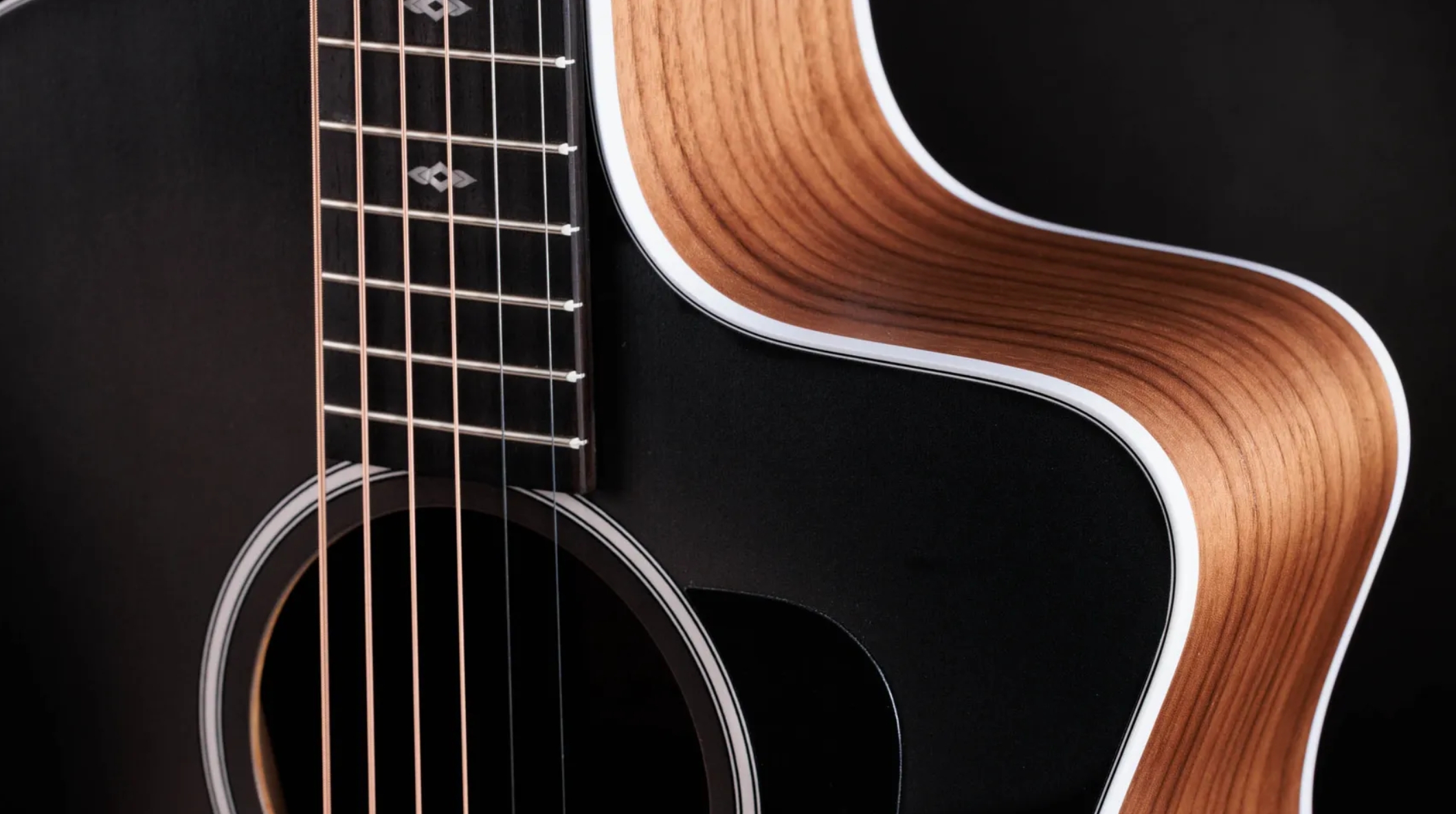 Taylor 214ce Sunset Blvd Mex Grand Auditorium Cw Epicea Noyer Eb Es2 - Eclipse Burst - Folk-Gitarre - Variation 2