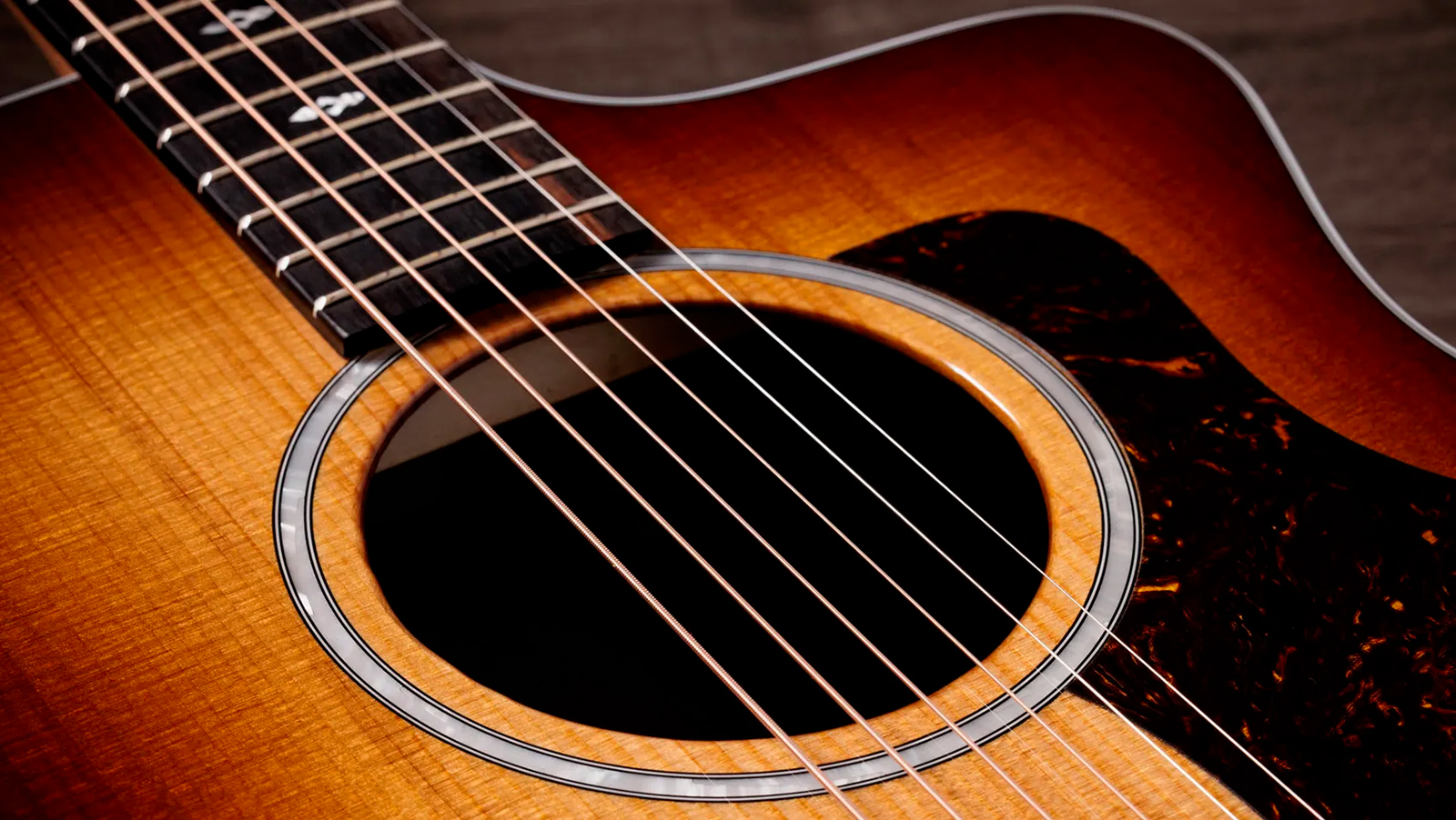 Taylor 214ce Sunset Blvd Mex Grand Auditorium Cw Epicea Noyer Eb Es2 - Shaded Edgeburst Top - Folk-Gitarre - Variation 3
