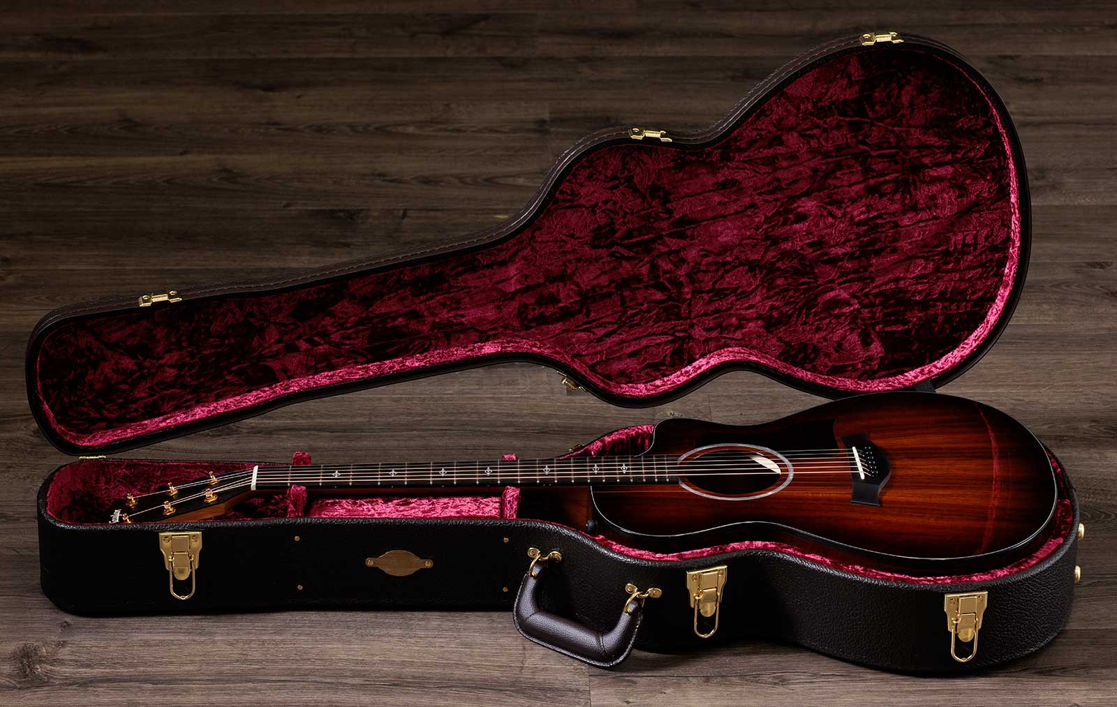 Taylor 222ce-k Dlx 2024 Grand Concert Cw Tout Koa Eb Es2 - Shaded Edgeburst - Folk-Gitarre - Variation 5