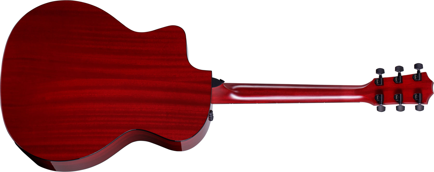 Taylor 224ce Dlx Ltd Grand Auditorium Cw Acajou Sapele Eb Es2 - Trans Red - Elektroakustische Gitarre - Variation 1