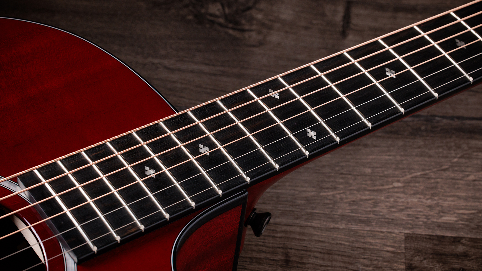 Taylor 224ce Plus Special Edition Grand Auditorium Cw Acajou Sapele Eb Es2 - Trans Red - Folk-Gitarre - Variation 3