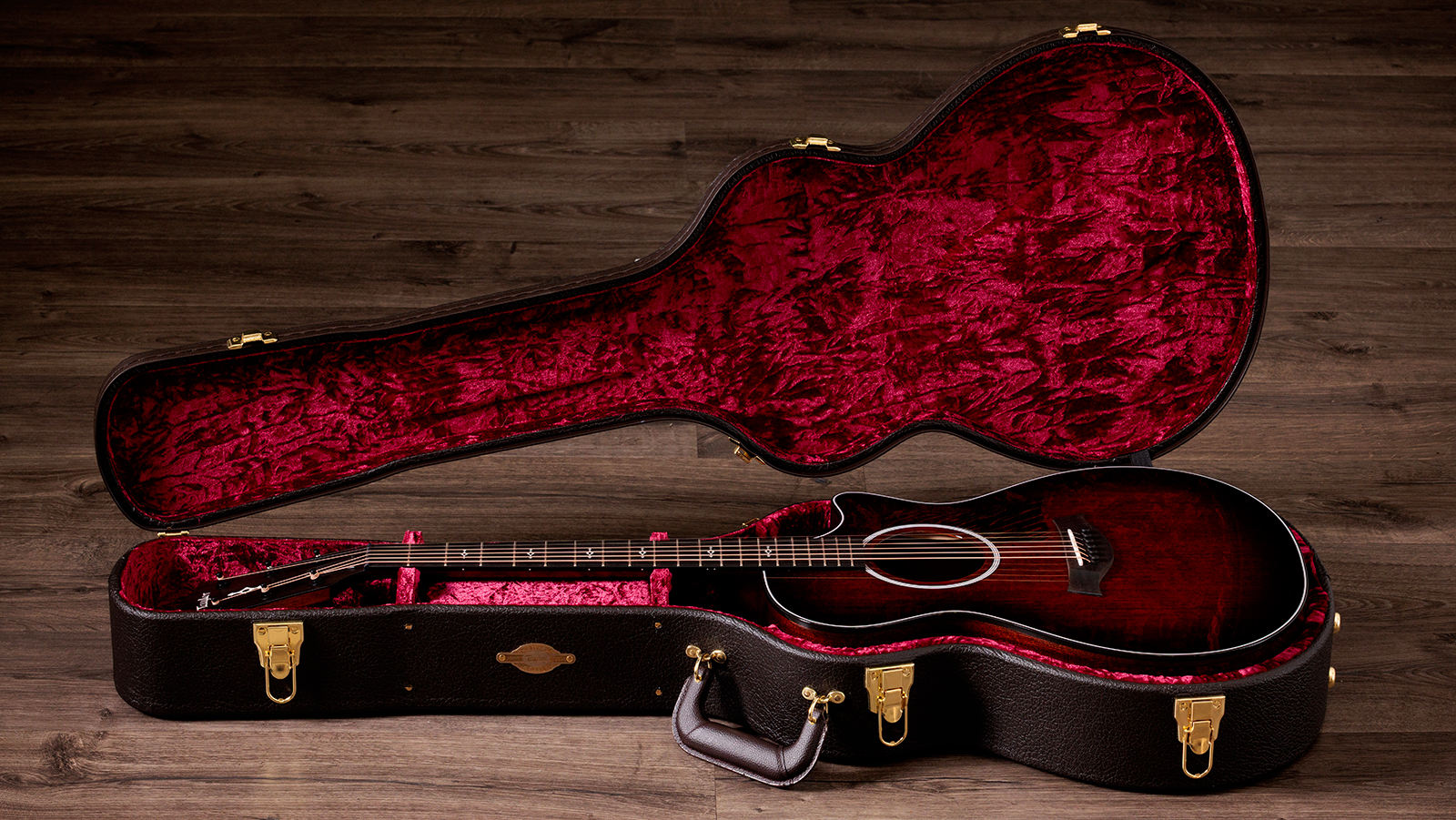 Taylor 322ce Next Gen. Grand Concert Cw Shsc Acajou Sapele Eb Claria - Medium Brown Stain - Folk-Gitarre - Variation 7