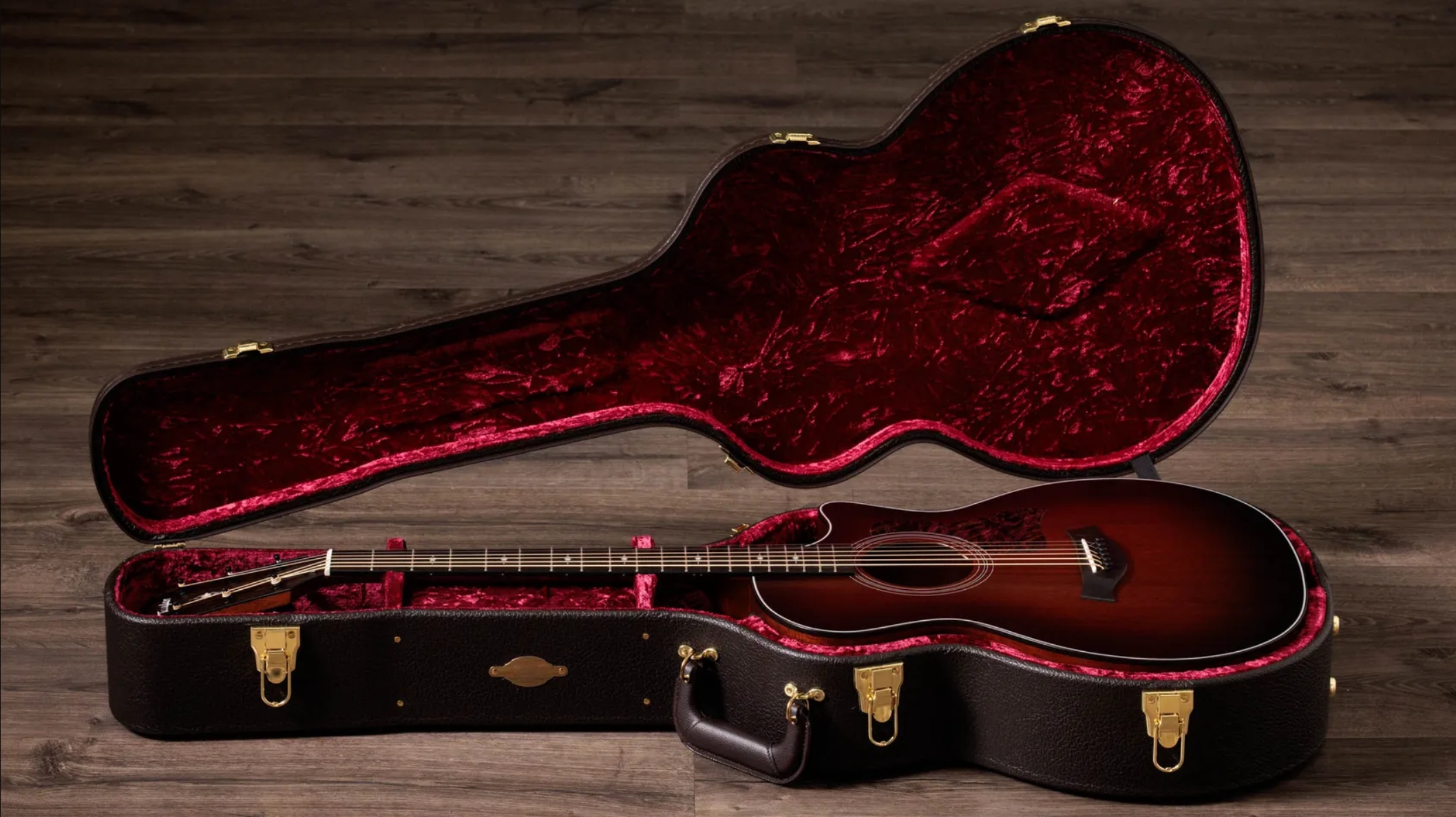 Taylor 324ce Baritone 6 Ltd Grand Auditorium Cw Tout Acajou Eb Es2 - Shaded Edgeburst Top Satin - Folk-Gitarre - Variation 6
