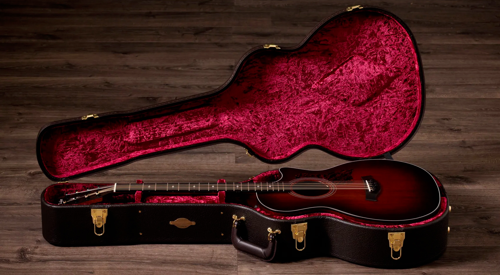 Taylor 324ce Baritone 8 Ltd Grand Auditorium Cw 8c Tout Acajou Eb Es2 - Shaded Edgeburst Top Satin - Folk-Gitarre - Variation 7