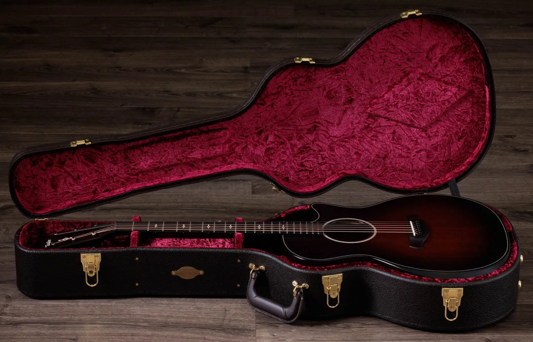 Taylor 324ce Builders Edition Next Gen. Grand Auditorium Cw Tout Acajou Eb Claria - Tobacco Kona Burst Satin - Folk-Gitarre - Variation 8