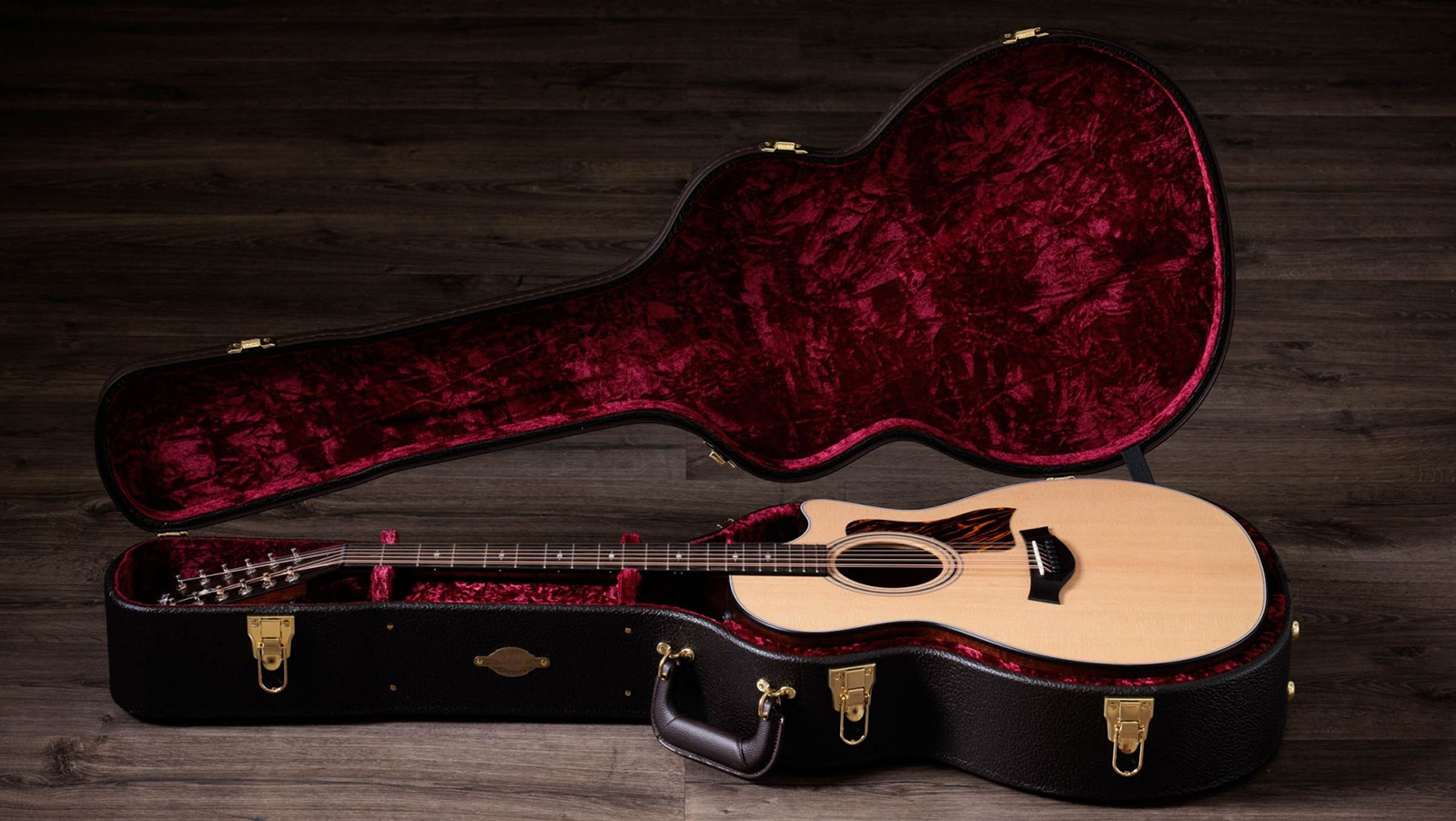 Taylor 354ce Grand Auditorium Cw 12c Epicea Sapele Eb Es2 - Medium Stain - Folk-Gitarre - Variation 7