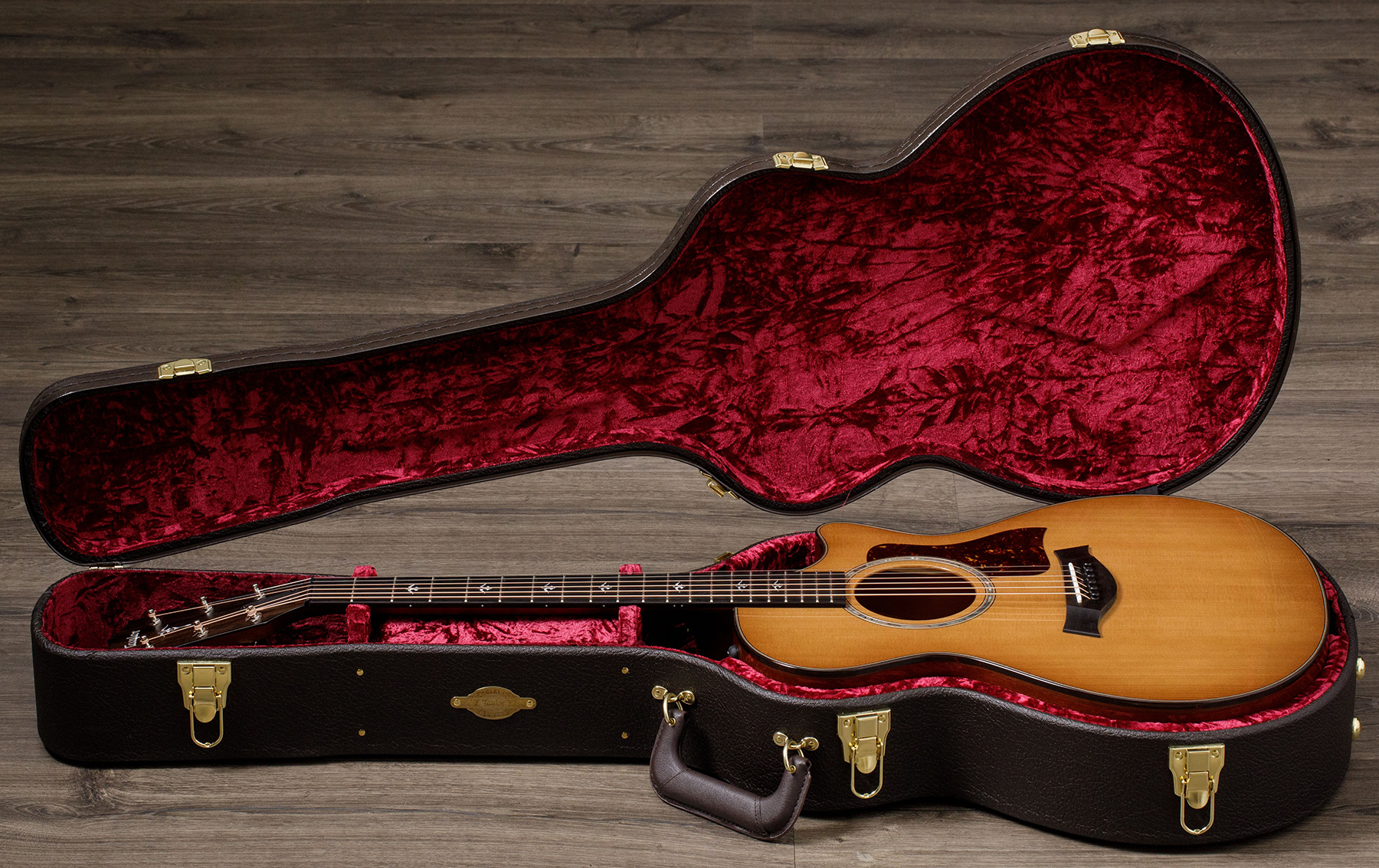 Taylor 512ce V-class Grand Concert Cw Epicea Red Urban Ironbark Eb Es2 - Natural - Elektroakustische Gitarre - Variation 5