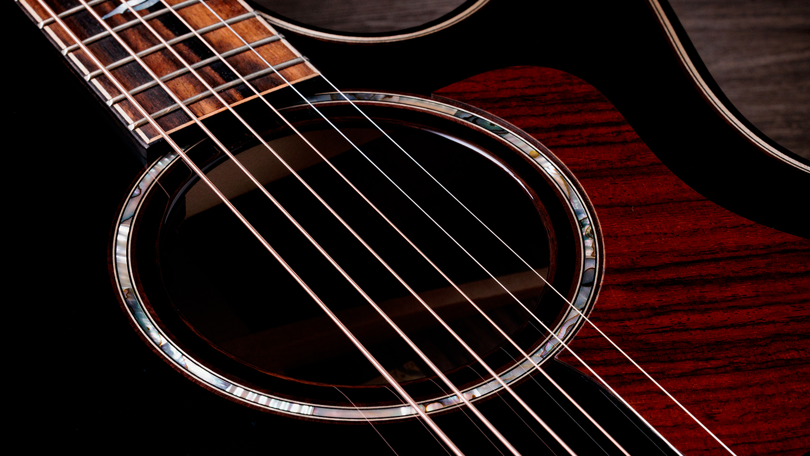 Taylor 814ce Builders Edition Next Gen. Grand Auditorium Cw Tout Epicea Palissandre Eb Claria - Blacktop & Kona Edgeburst - Folk-Gitarre - Variation 2