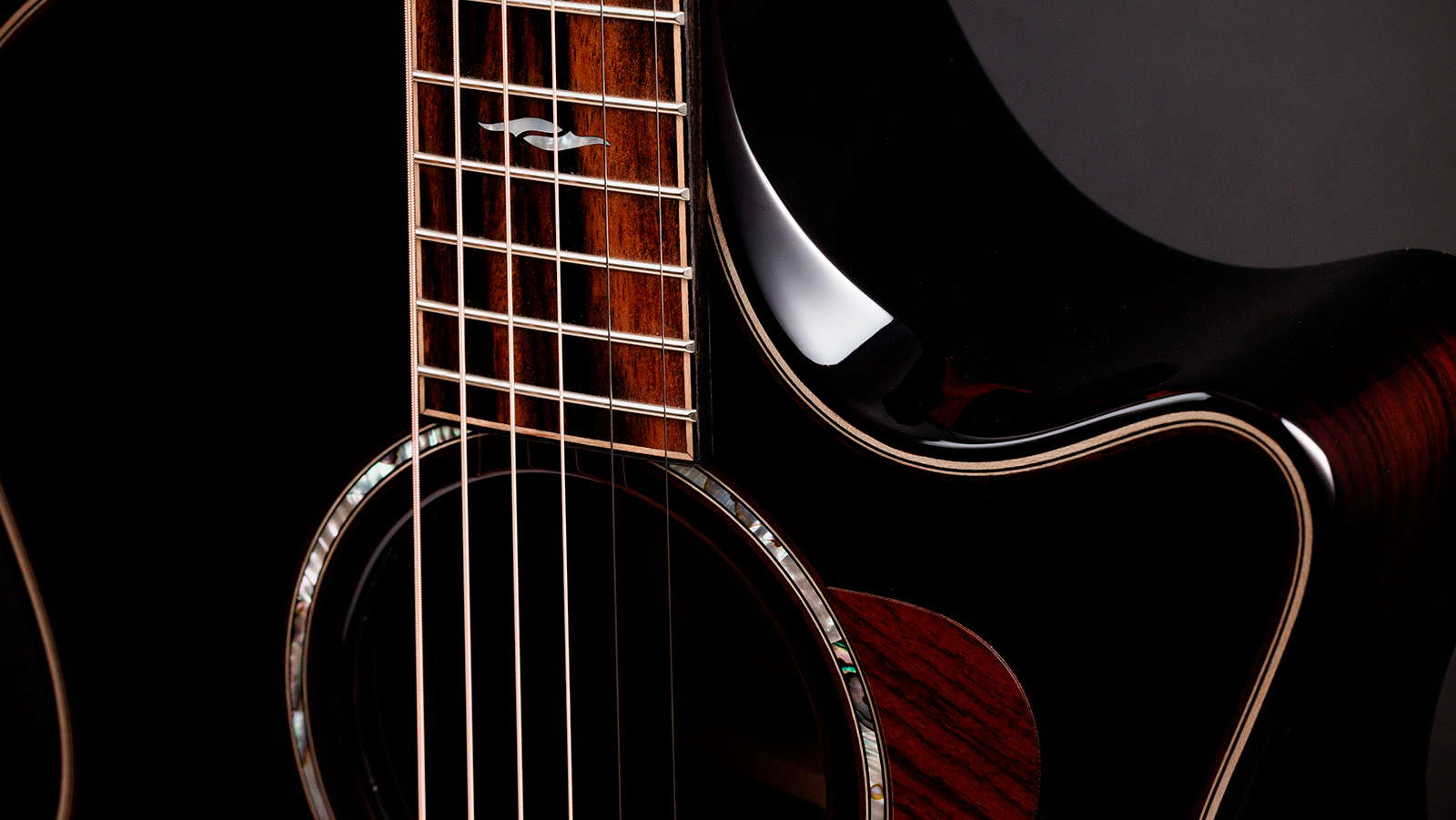 Taylor 814ce Builders Edition Next Gen. Grand Auditorium Cw Tout Epicea Palissandre Eb Claria - Blacktop & Kona Edgeburst - Folk-Gitarre - Variation 4