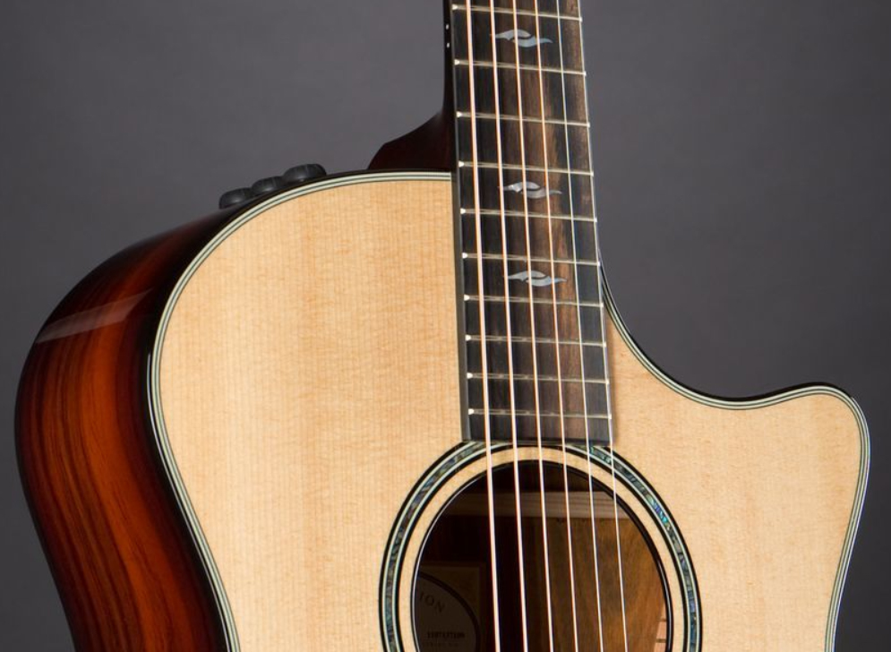 Taylor 814ce-ltd 2020 V-class Grand Auditorium Cw  Epicea Cocobolo Eb Es2 - Natural - Elektroakustische Gitarre - Variation 3