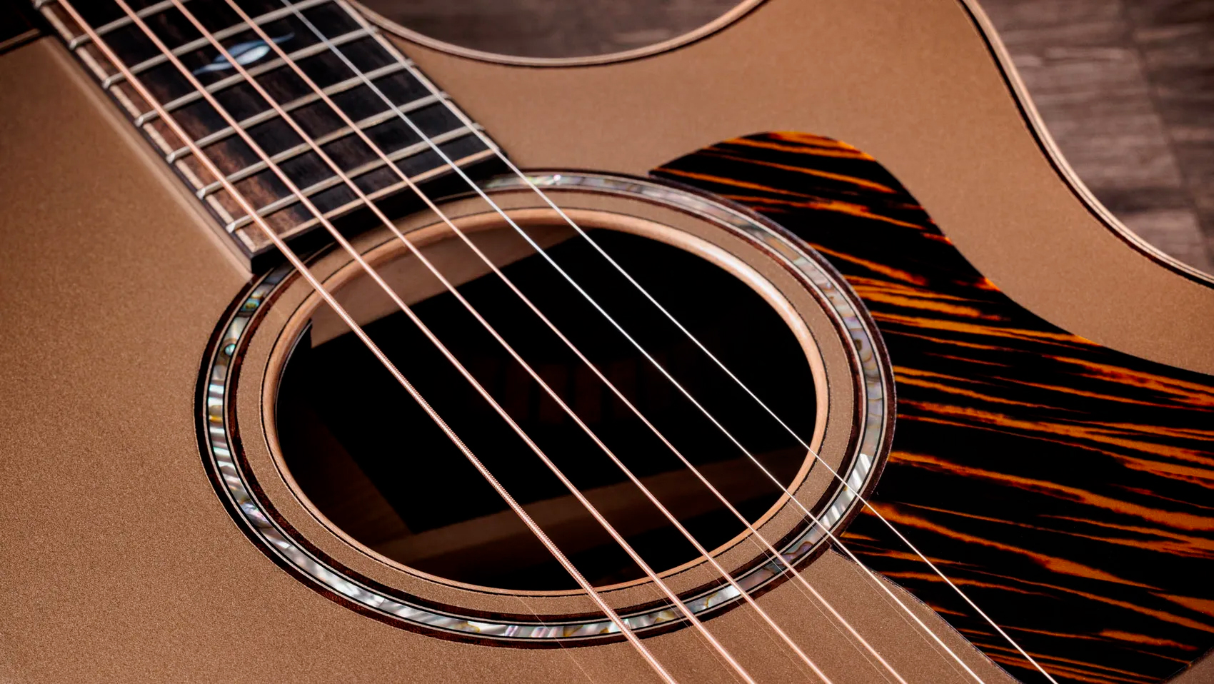 Taylor 814ce Ltd Casablanca Beige Top - Casablanca Beige Metallic - Folk-Gitarre - Variation 3