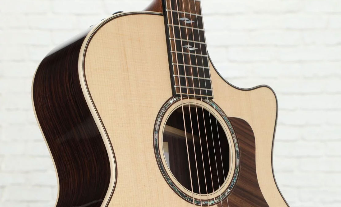 Taylor 814ce V-class 2018 Grand Auditorium Cw Epicea Palissandre Es2 - Natural - Elektroakustische Gitarre - Variation 2