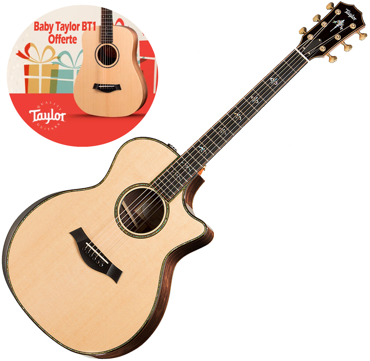 Taylor 914ce Grand Auditorium Epicea Palissandre Eb Es2 - Natural - Folk-Gitarre - Variation 6