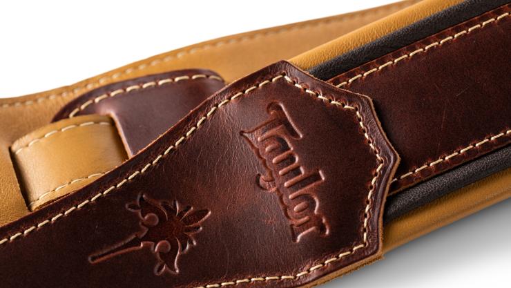 Taylor Ascension Strap Cordovan Leather 2.5 Inches Cordovan Black Butterscotch - Gitarrengurt - Variation 3