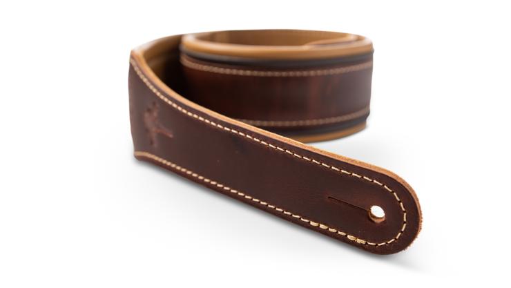 Taylor Ascension Strap Cordovan Leather 2.5 Inches Cordovan Black Butterscotch - Gitarrengurt - Variation 4