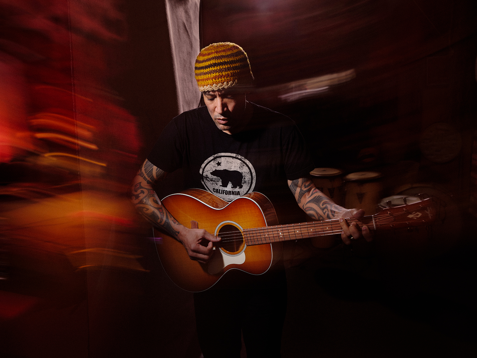 Taylor Ben Harper 512e Gold Label Signature Grand Concert Cw Epicea Acajou Eb Claria - Custom Shaded Edgeburst - Folk-Gitarre - Variation 11