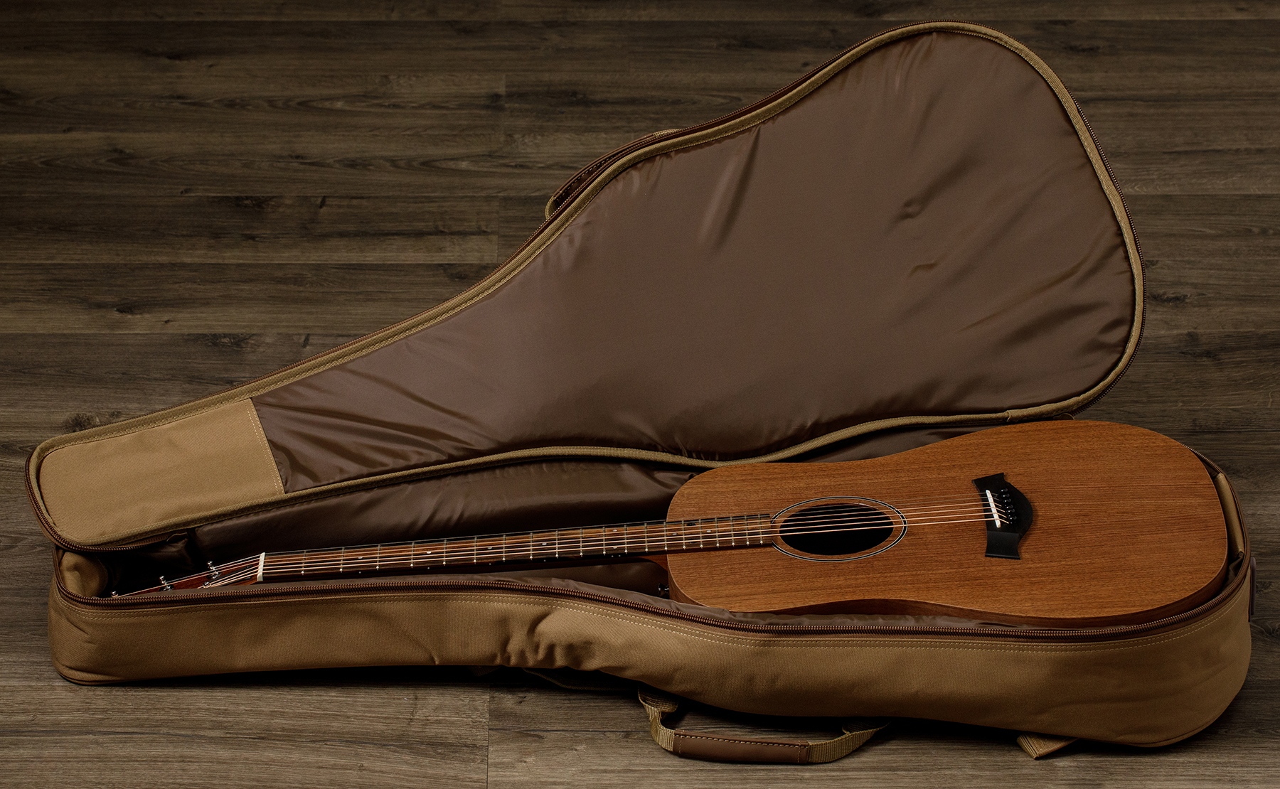 Taylor Big Baby Bbte Walnut/walnut Dreadnought 15/16 Tout Noyer Eb Es-b - Natural - Western-Reisegitarre - Variation 6