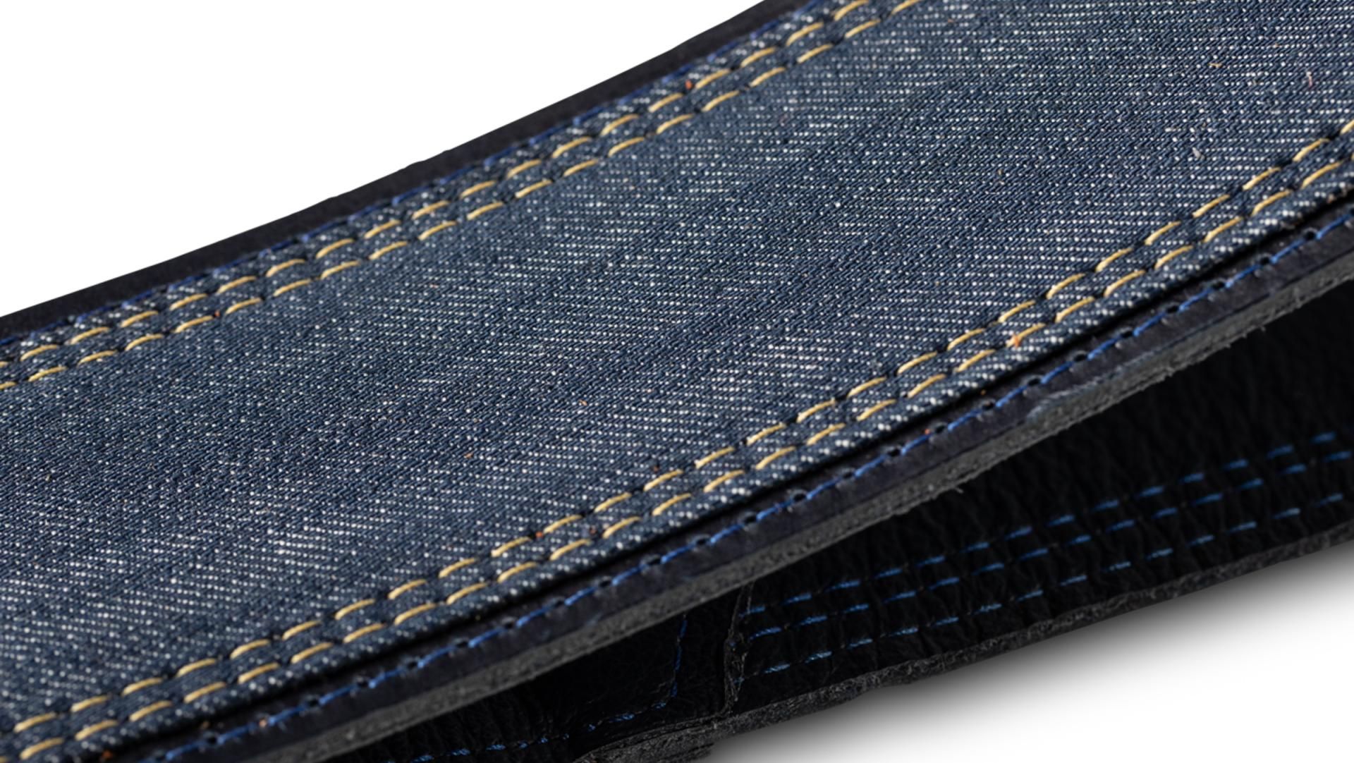 Taylor Blue Denim Guitar Strap 2.5-inc Navy Edge 4300-25 - Gitarrengurt - Variation 1