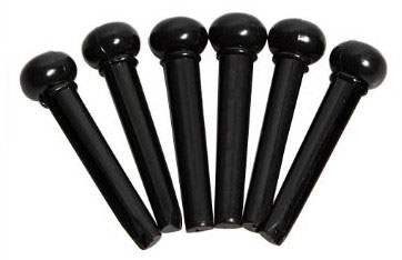 Taylor Bridge Pins 6-pack Black Plastic - Akustische Gitarre Bridgepin-Set - Variation 1