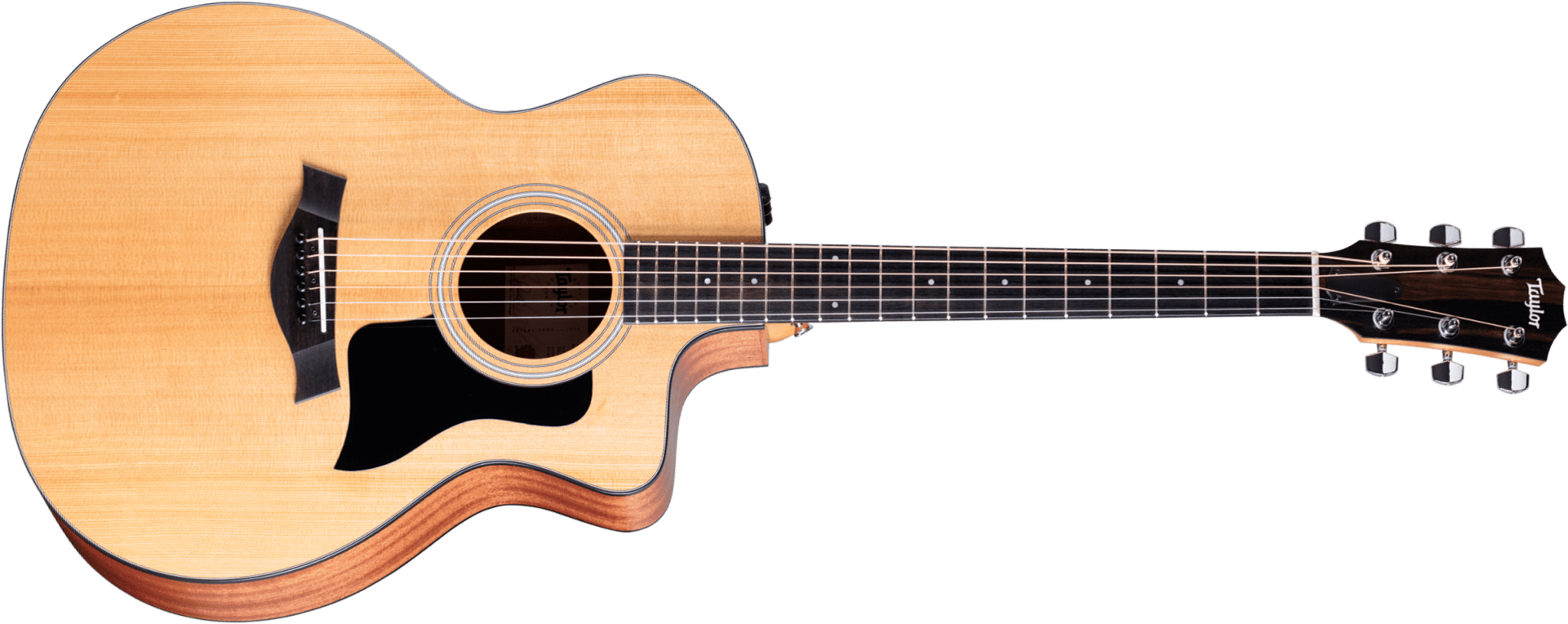 Taylor 114ce 2024 Grand Auditorium Cw Epicea Sapele Eb Es2 - Natural Matte - Folk-Gitarre - Main picture