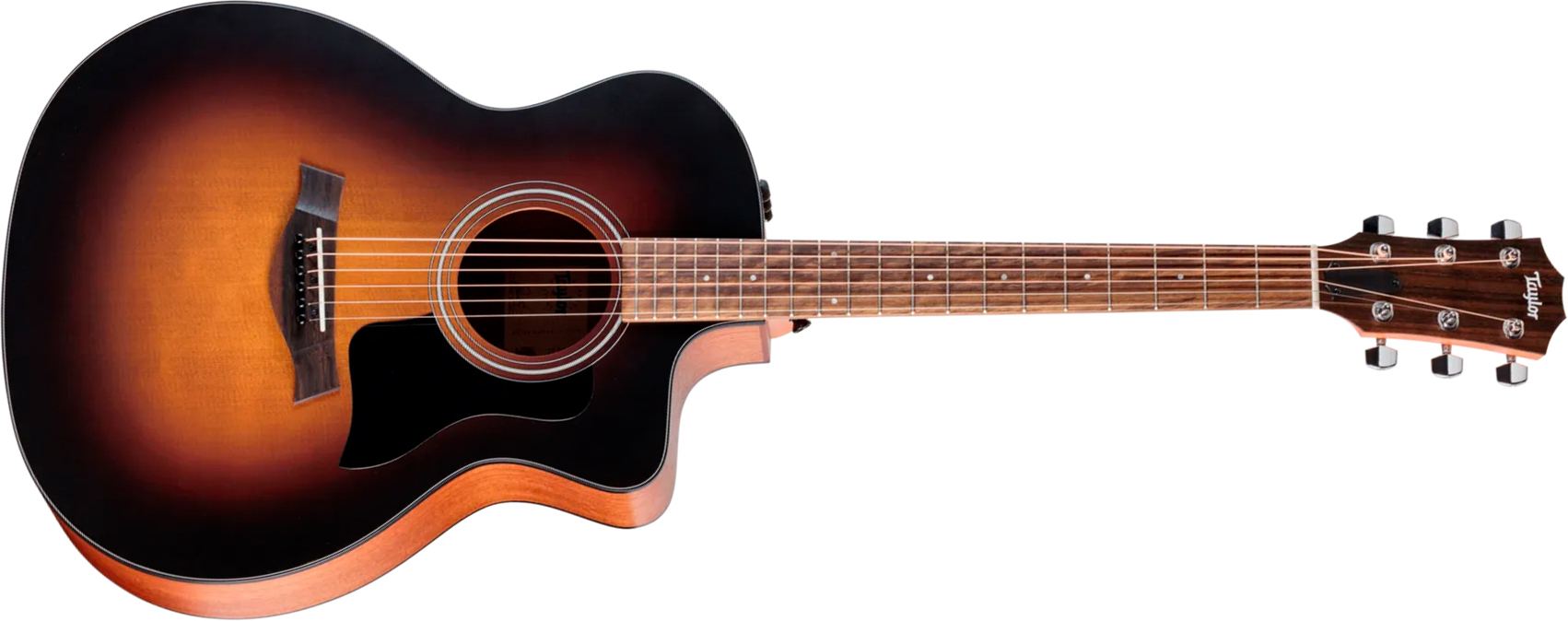 Taylor 114ce Special Edition Grand Auditorium Cw Epicea Sapele Euc Es2 - Dark Tobacco Edgeburst Top - Folk-Gitarre - Main picture