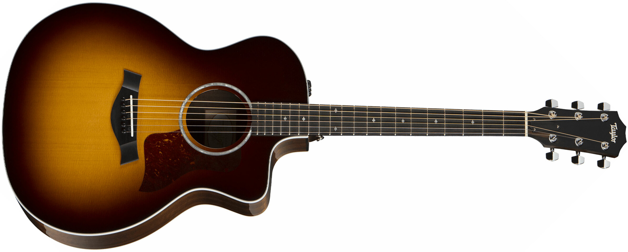 Taylor 214ce-cf Dlx Sb Grand Auditorium Cw Epicea Copafera Es2 - Sunburst - Elektroakustische Gitarre - Main picture