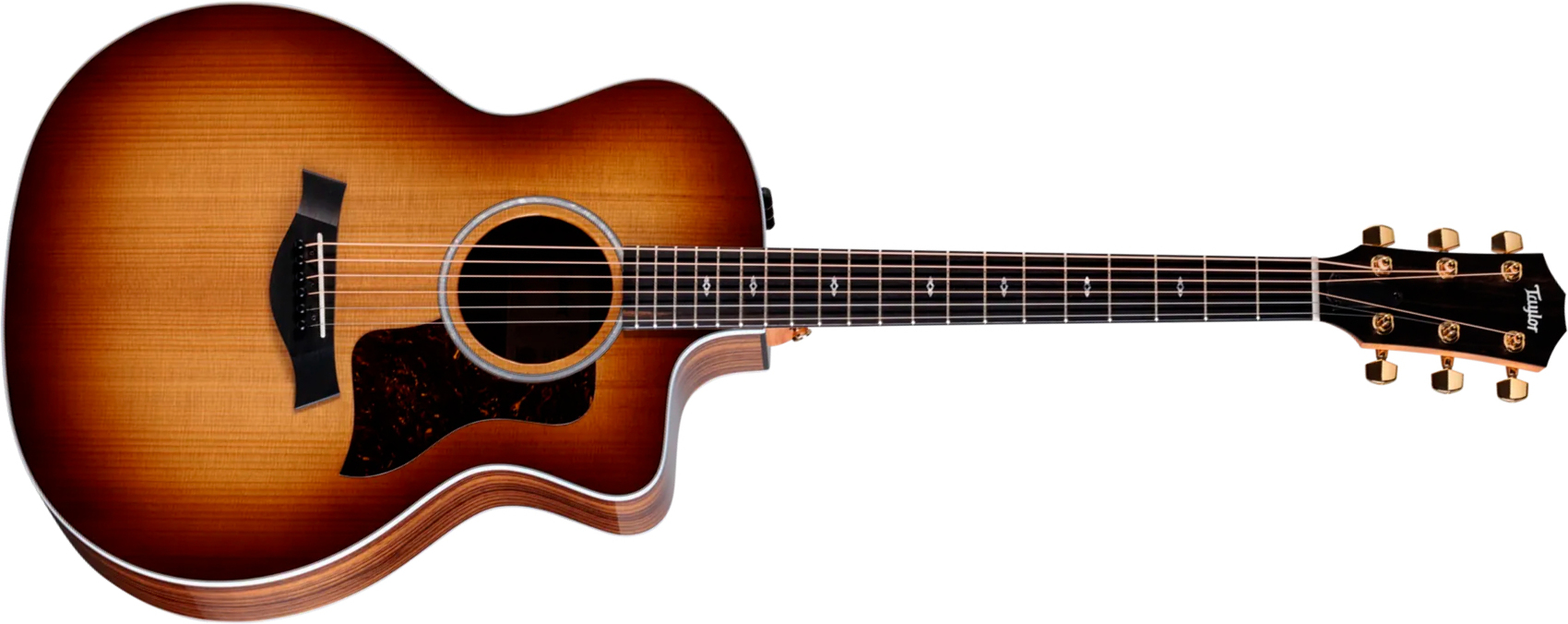 Taylor 214ce Sunset Blvd Mex Grand Auditorium Cw Epicea Noyer Eb Es2 - Shaded Edgeburst Top - Folk-Gitarre - Main picture