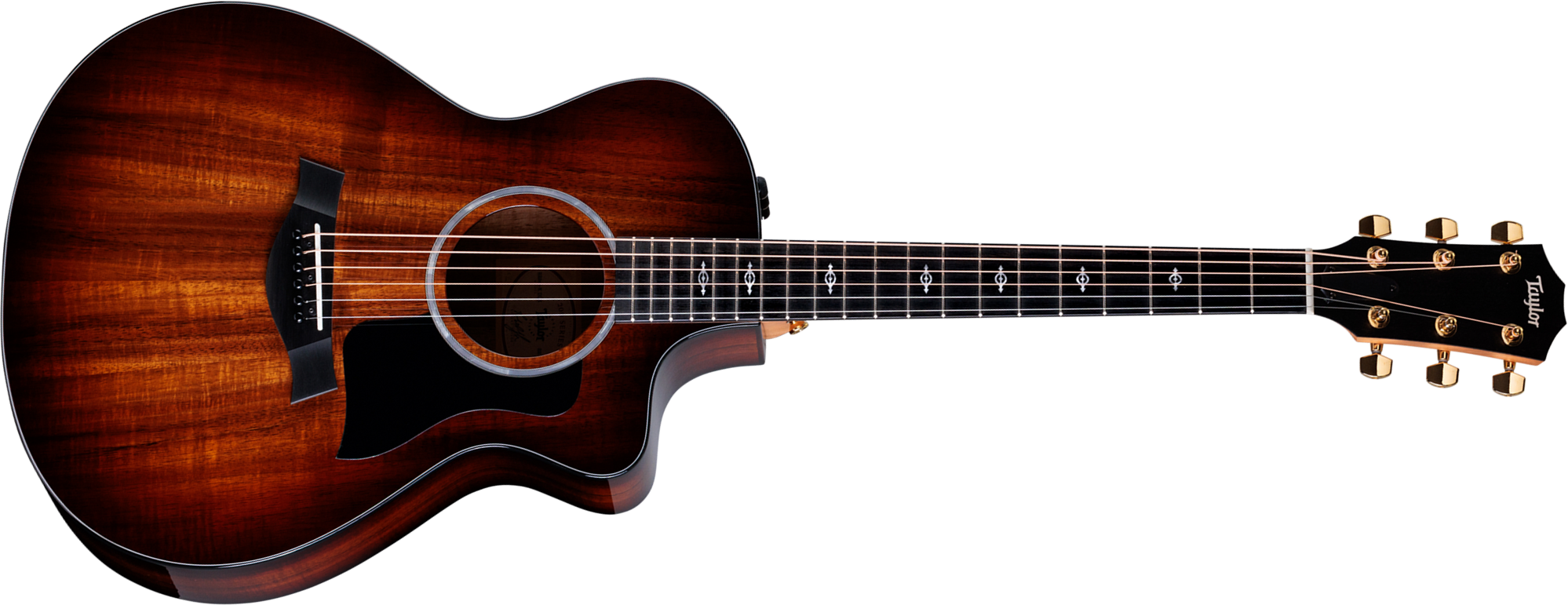 Taylor 222ce-k Dlx 2024 Grand Concert Cw Tout Koa Eb Es2 - Shaded Edgeburst - Folk-Gitarre - Main picture