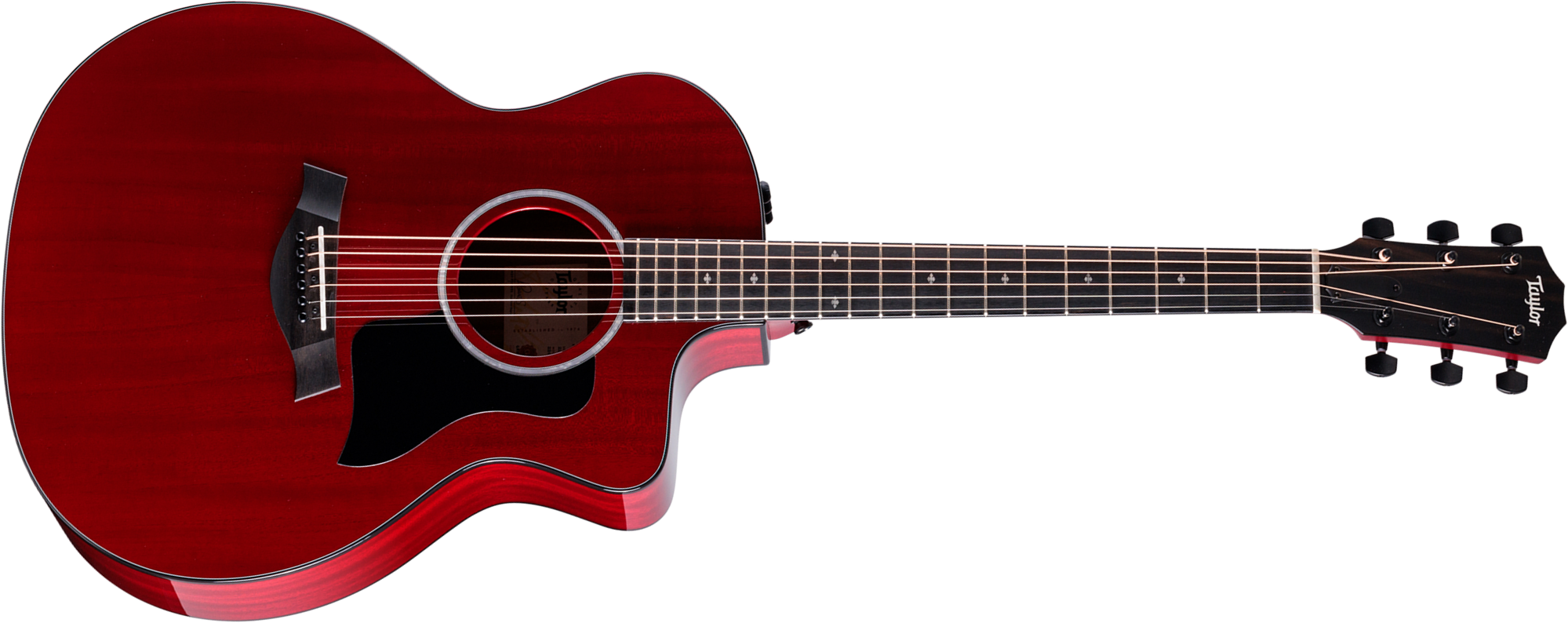 Taylor 224ce Plus Special Edition Grand Auditorium Cw Acajou Sapele Eb Es2 - Trans Red - Folk-Gitarre - Main picture