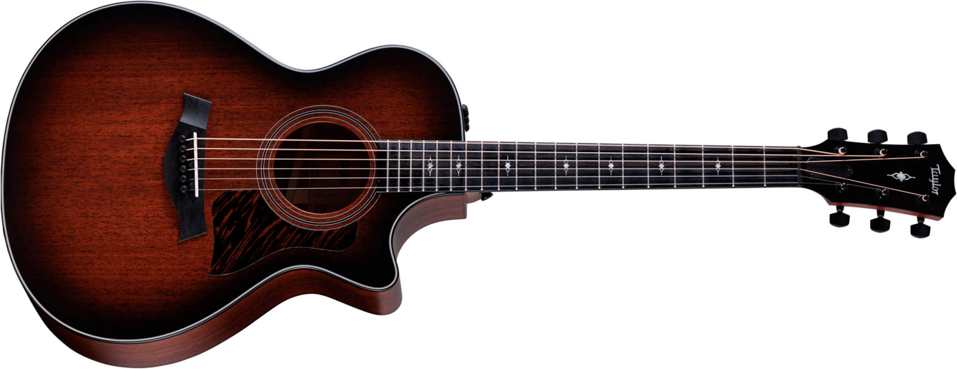 Taylor 322ce Grand Concert Cw Tout Acajou Eb Es2 - Edgeburst Satin - Folk-Gitarre - Main picture