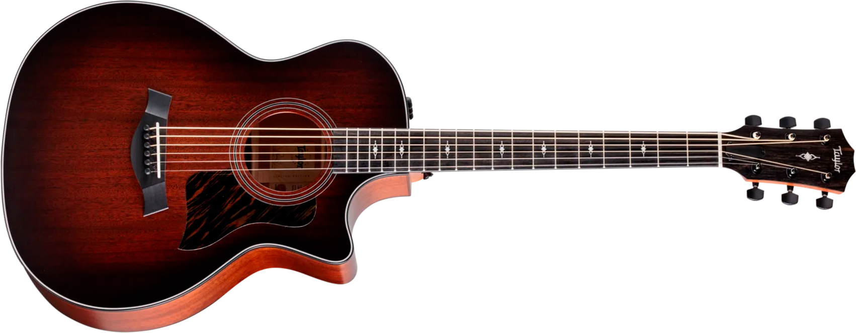 Taylor 324ce Baritone 6 Ltd Grand Auditorium Cw Tout Acajou Eb Es2 - Shaded Edgeburst Top Satin - Folk-Gitarre - Main picture