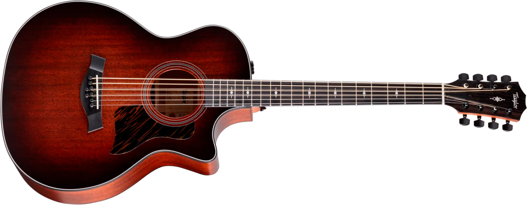 Taylor 324ce Baritone 8 Ltd Grand Auditorium Cw 8c Tout Acajou Eb Es2 - Shaded Edgeburst Top Satin - Folk-Gitarre - Main picture