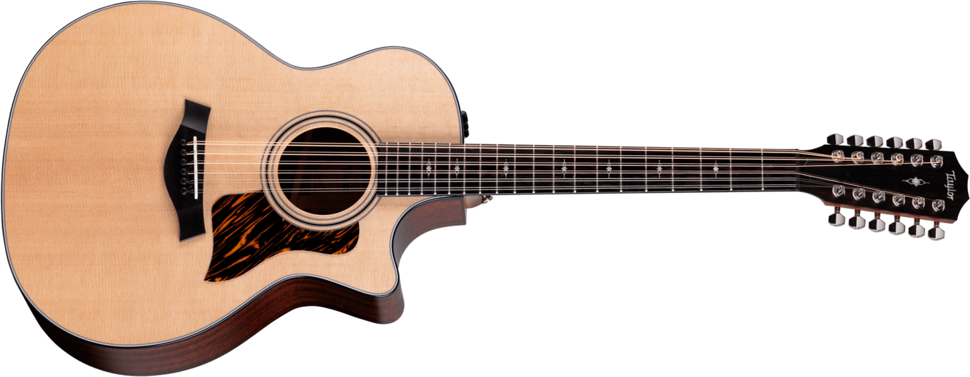 Taylor 354ce Grand Auditorium Cw 12c Epicea Sapele Eb Es2 - Medium Stain - Folk-Gitarre - Main picture