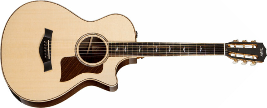 Taylor 812ce 12-fret 2015 Grand Concert Cw Epicea Palissandre Es2 - Natural - Elektroakustische Gitarre - Main picture