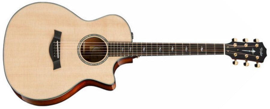 Taylor 814ce Ltd Namm 2018 Grand Auditorium Cw Epicea Cocobolo Eb Es2 - Natural - Elektroakustische Gitarre - Main picture