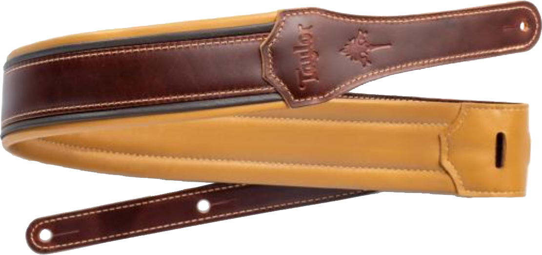 Taylor Ascension Strap Cordovan Leather 2.5 Inches Cordovan Black Butterscotch - Gitarrengurt - Main picture